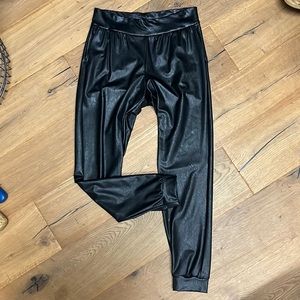 Commando Faux Leather Jogger Sz M